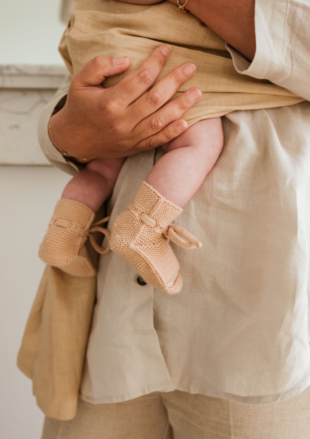 Hvid Booties Apricot