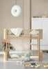 halbhohes Hochbett 'Wood Mini+' Eiche 162 x 68 cm