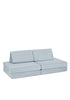 Mini Spielsofa Velours Arktis Blau