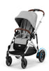 Kinderwagen 'e-Gazelle S' Stone Grey / Silver Frame