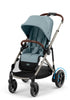 Kinderwagen 'e-Gazelle S' Stormy Blue / Taupe Frame