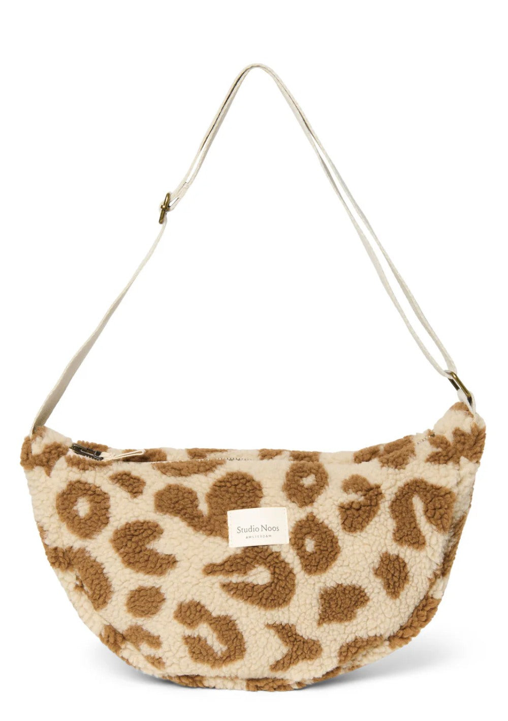 Studio Noos Tasche 'Teddy Adult Fanny Pack' Ecru Leopard