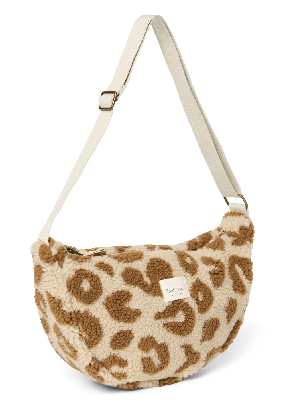 Studio Noos Tasche 'Teddy Adult Fanny Pack' Ecru Leopard