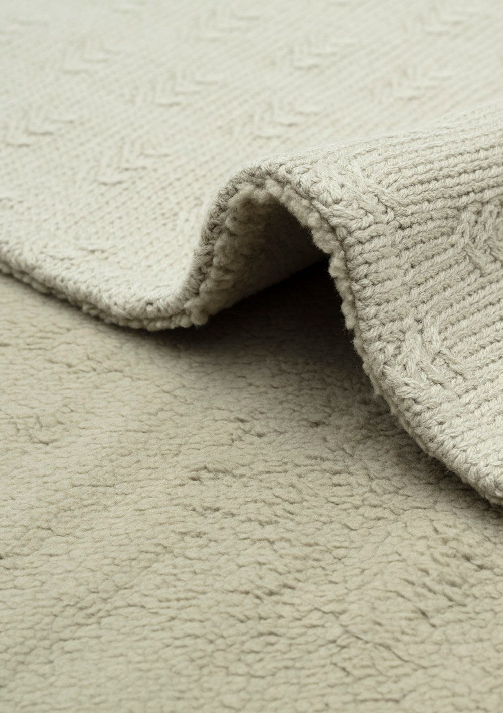 Jollein Decke Wiege 'Grain Knit' Velvet Olive Green 100 x 75 cm