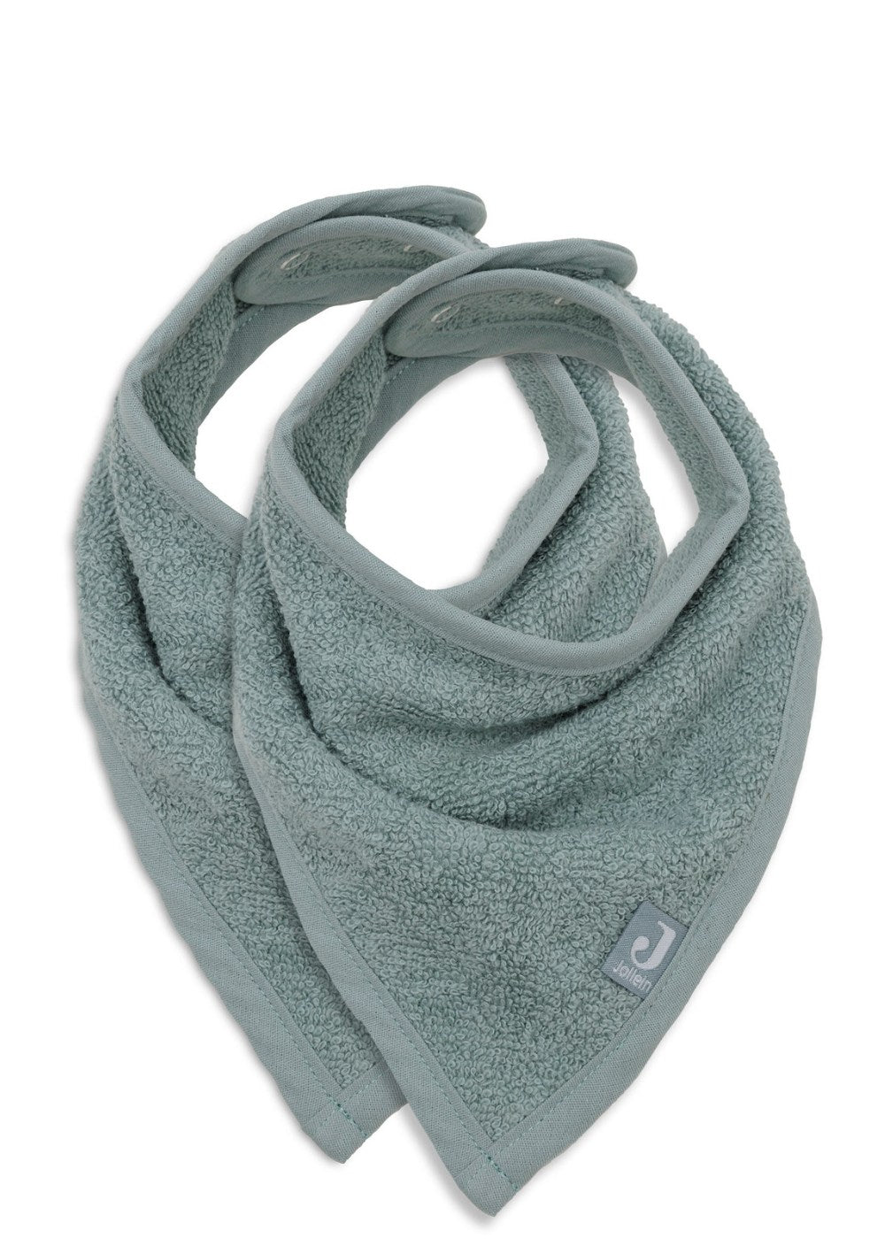 Jollein 2er-Set Frottee Bandana Lätzchen Sea Green