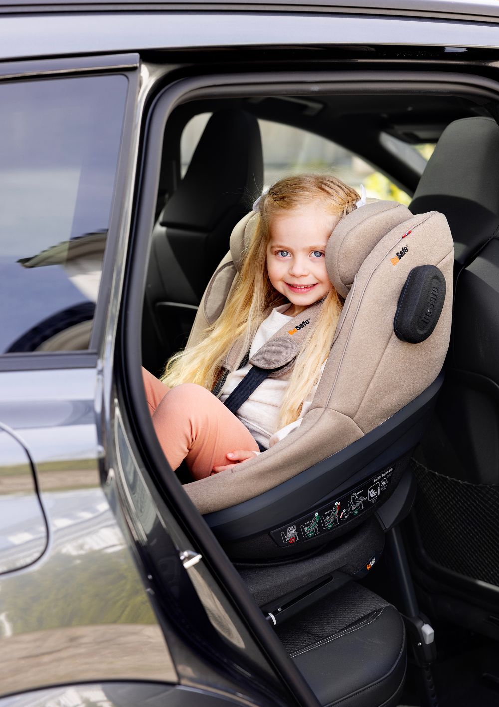 BeSafe Kindersitz 'Beyond2 360' Dark Sand SoftBreeze