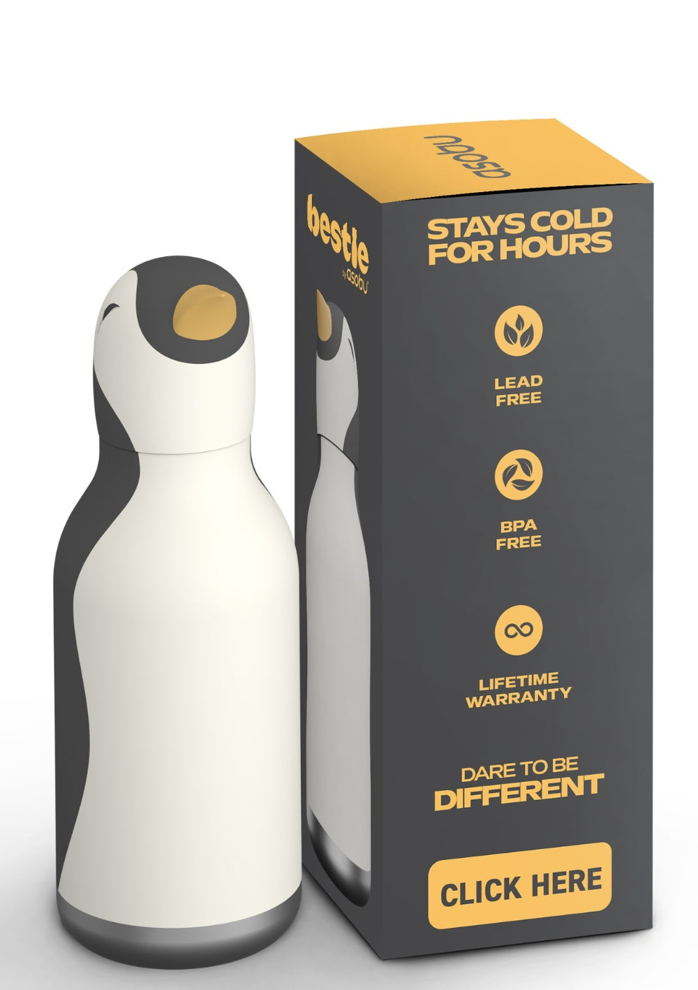 Asobu Trinkflasche 'Bestie' Arlo the Penguin
