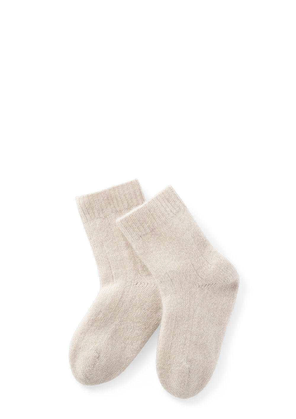 Cashmere Socken beige