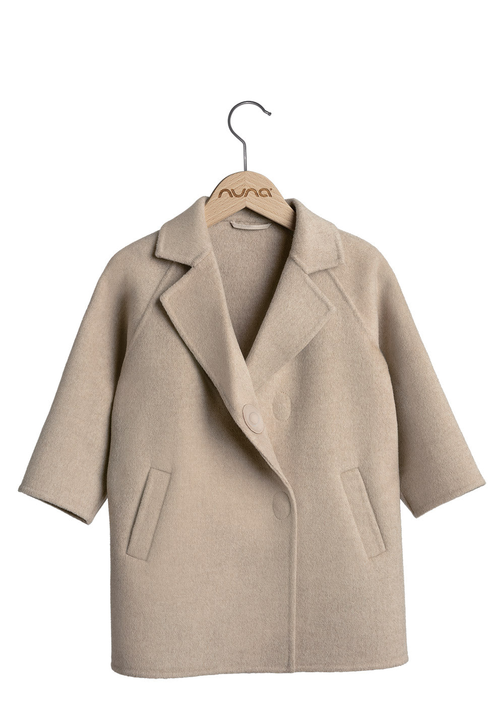 nuna Cashmere Kindermantel stone front