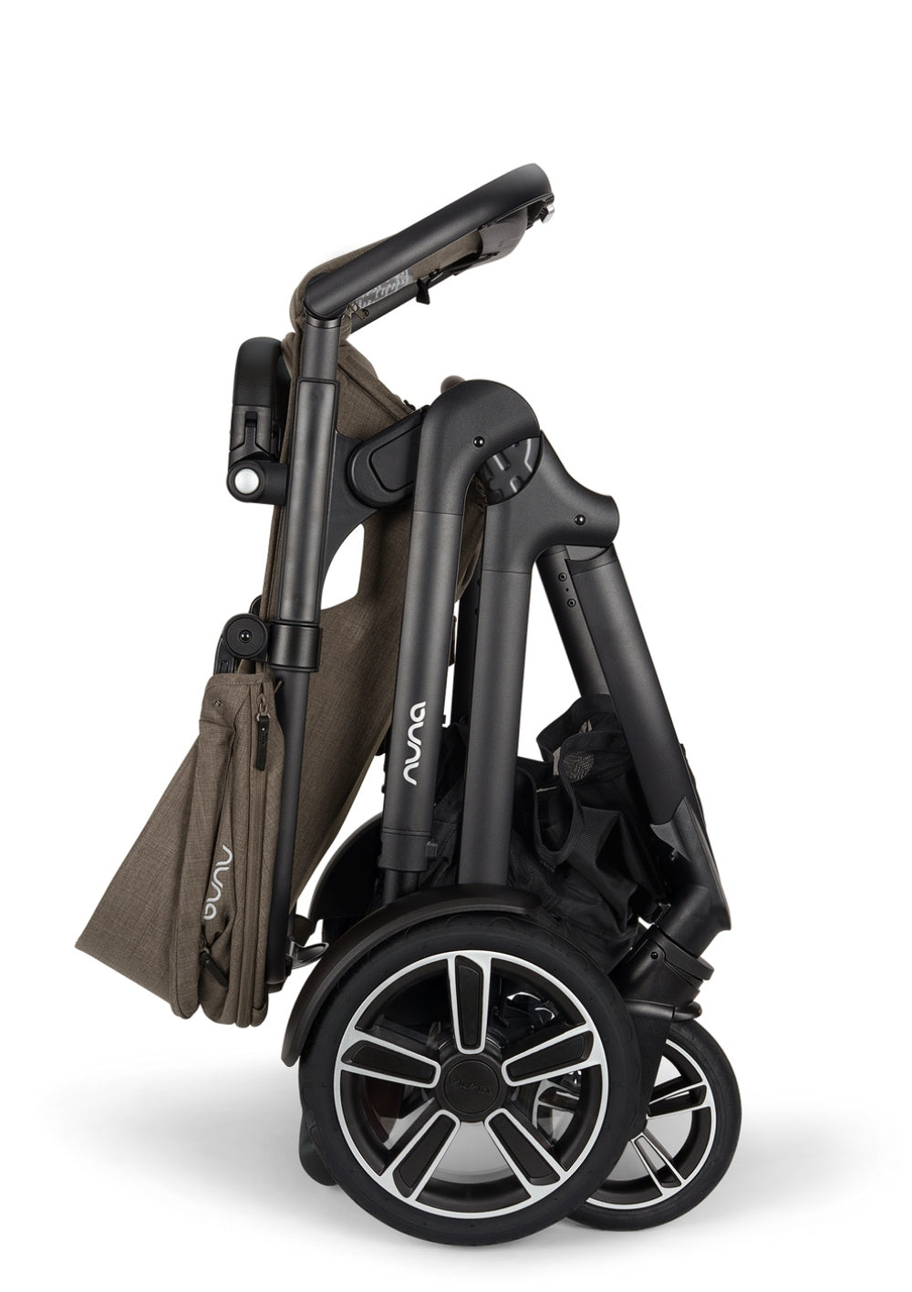 Nuna Kinderwagen-Set 'DEMI next' (inkl. Rider Board) Pistachio zusammengeklappt