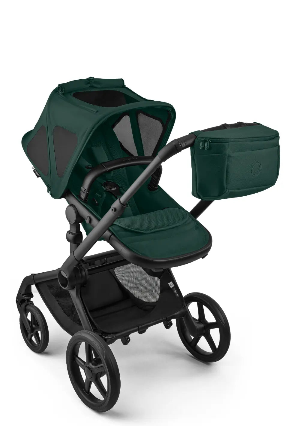 Bugaboo Organizer Tasche Fern Green und Sonnendach 'Breezy' für Fox / Cub / Kangaroo Fern Green