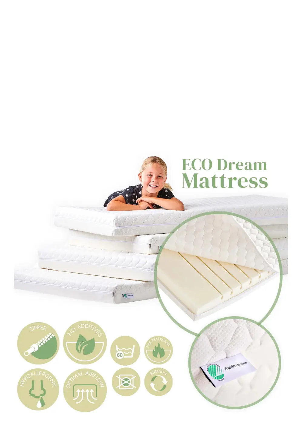 Hoppekids Matratze 'ECO Dream' weiß