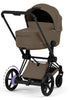 Kinderwagen-Set 'e-Priam Comfort' Coconut Brown / Matt Black Frame