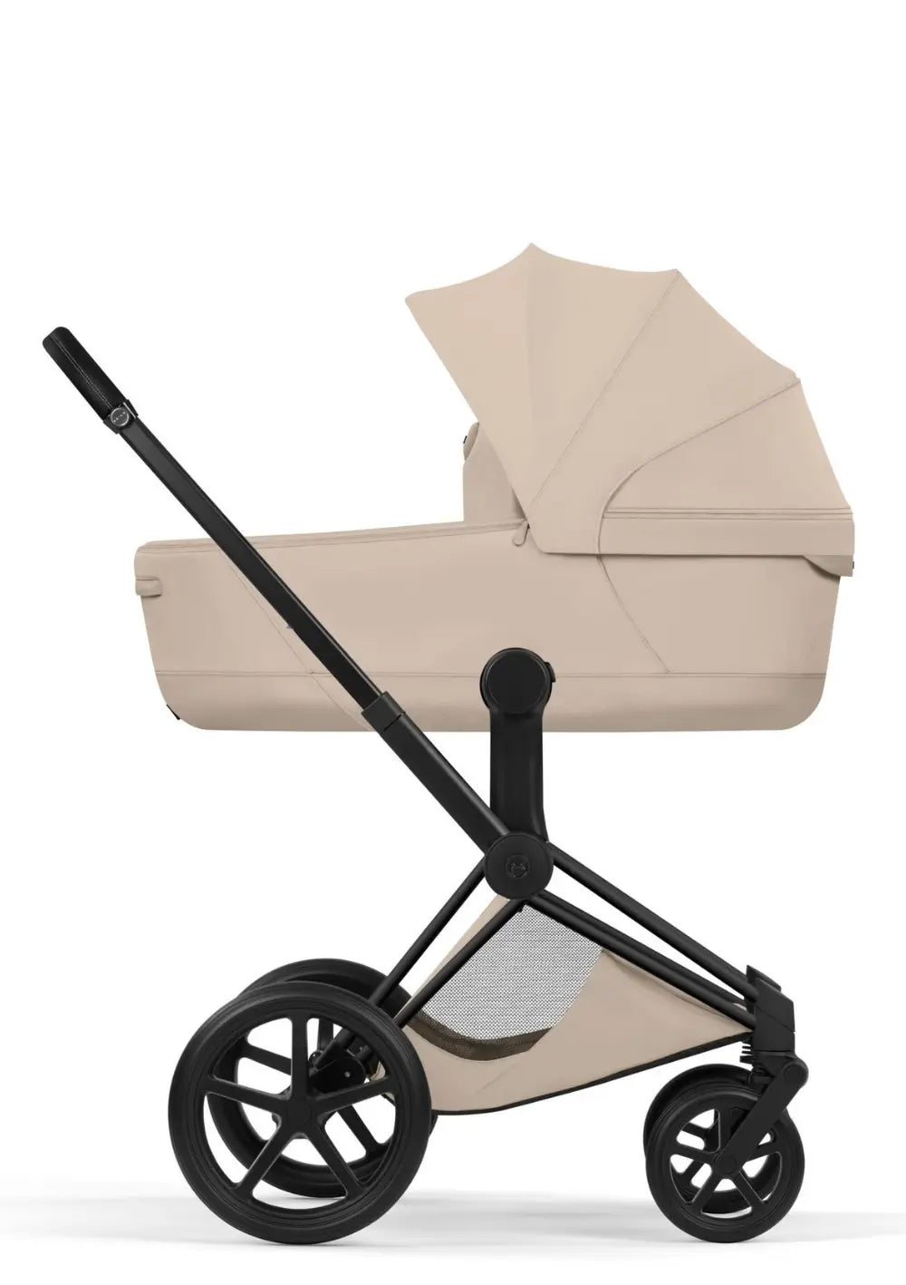 Cybex Kinderwagen-Set 'Priam Style' Cozy Beige (Frame Matt Black)