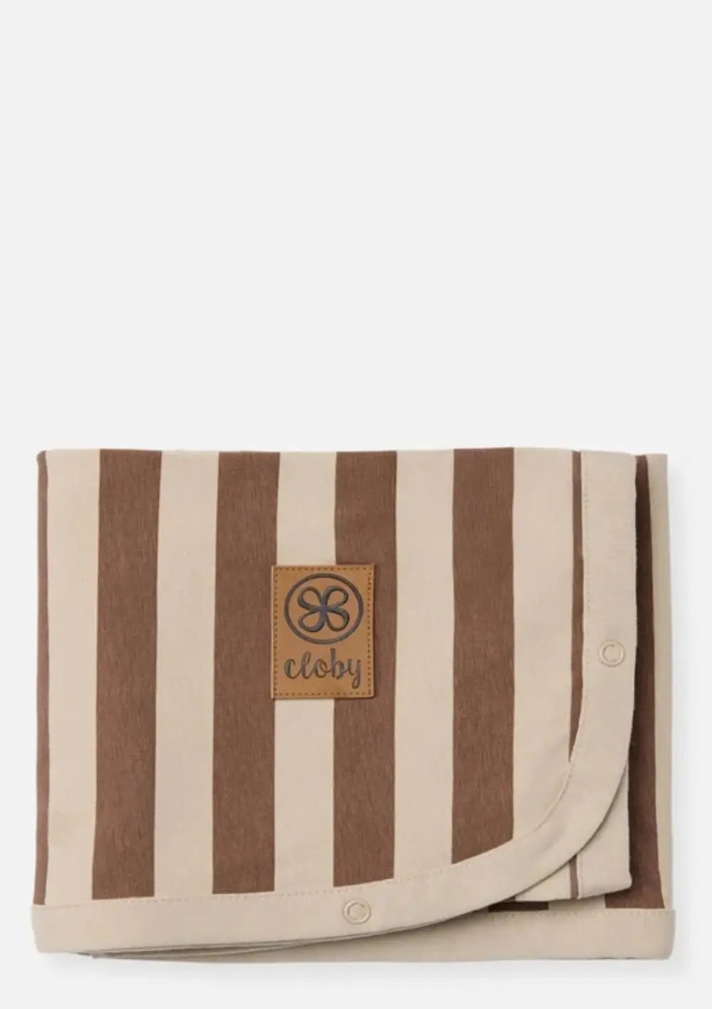 Cloby Multifunktionale UV-Decke UPF 50+ Peanut Brown Stripe