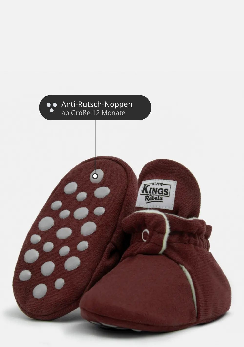 Kings & Rebels Booties Gripper-Linie mit Anti-Rutsch-Noppen ab Größe 12 Monate