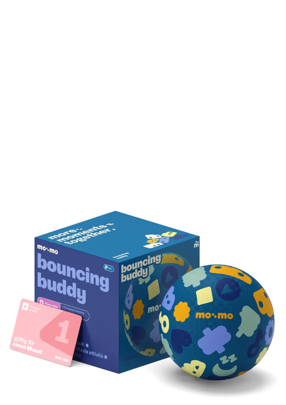 mo:mo Starter-Set 'Bouncing Buddy' Spielball mit App-Zugang Aqua