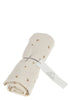 Musselin Mulltuch 'Heart' Cream sand 135 x 100 cm
