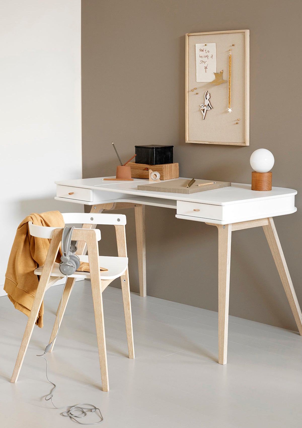 Oliver Furniture Wood Schreibtisch und Stuhl 72,6cm