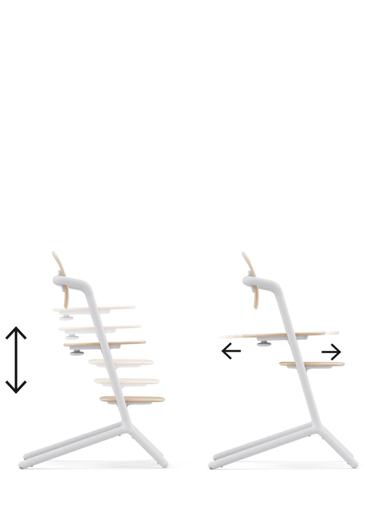 Cybex Hochstuhl Lemo 3-in-1 Set Sand White / White