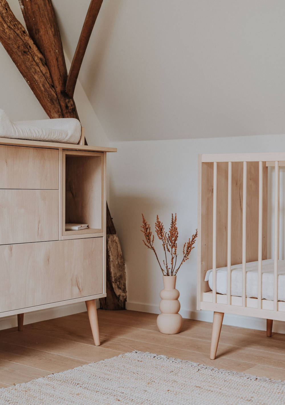 Babybett 'Cocoon' 120x60 cm Natural Oak