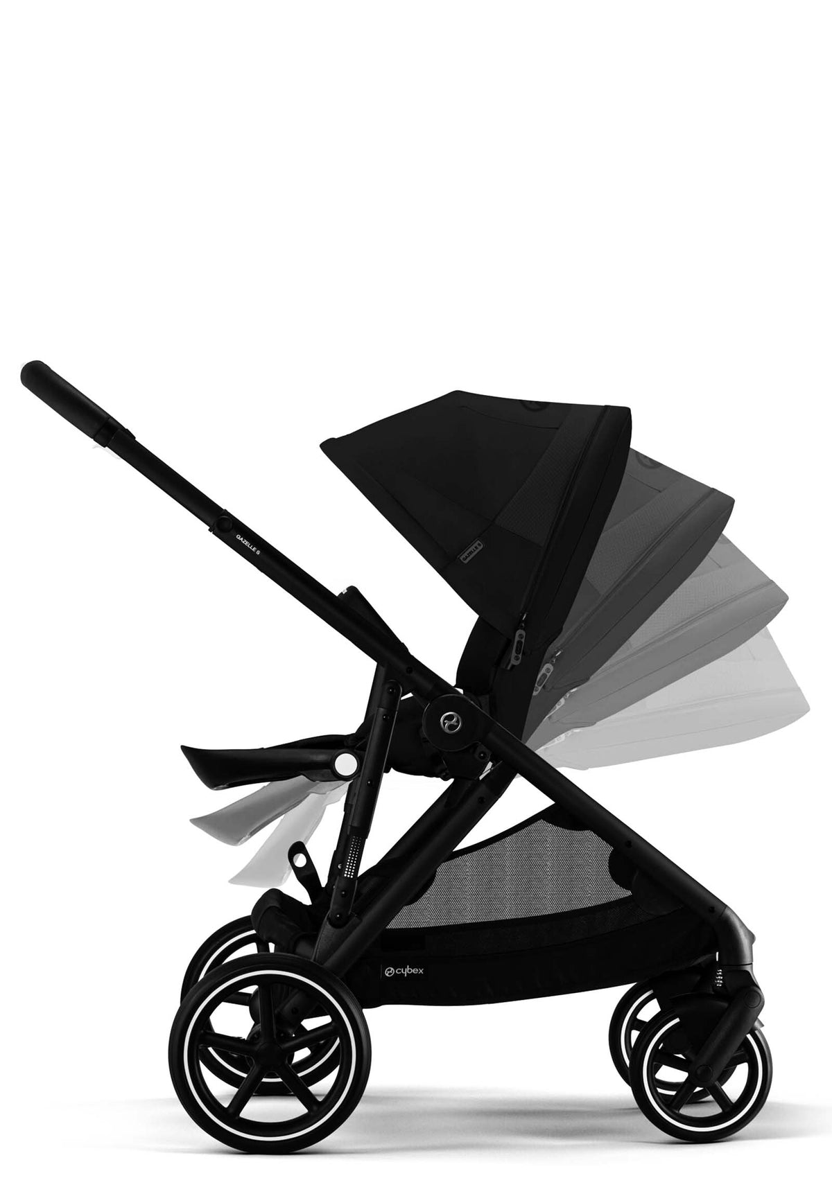 Kinderwagen 'Gazelle S' Black / Moon Black