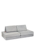 Mini Spielsofa Velours Mond Grau
