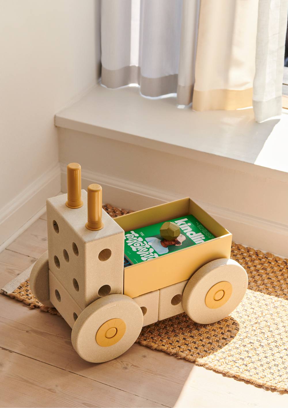 MODU 3-in-1 Lauflernwagen Sand Grey / Honey Yellow