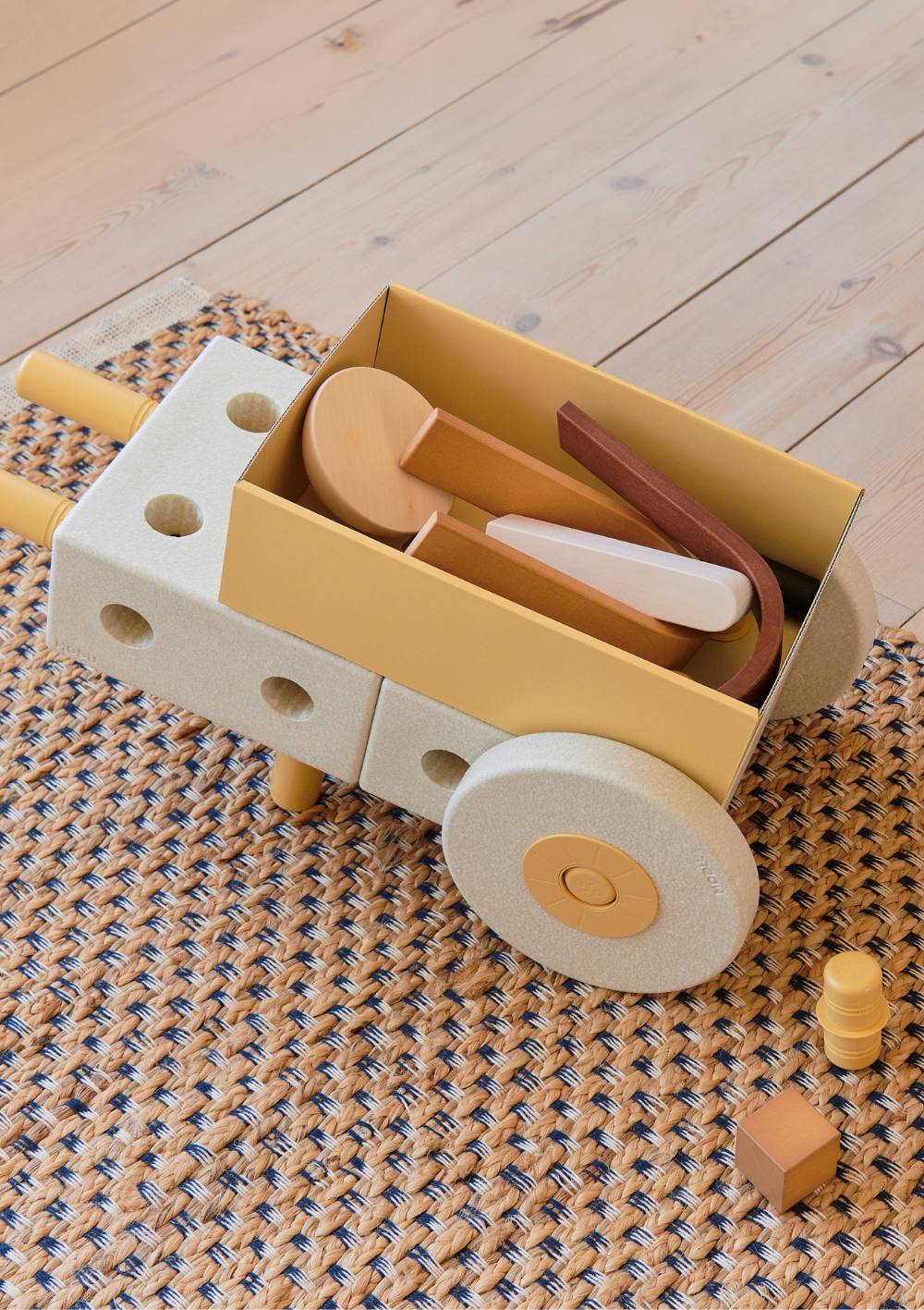MODU 3-in-1 Lauflernwagen Sand Grey / Honey Yellow