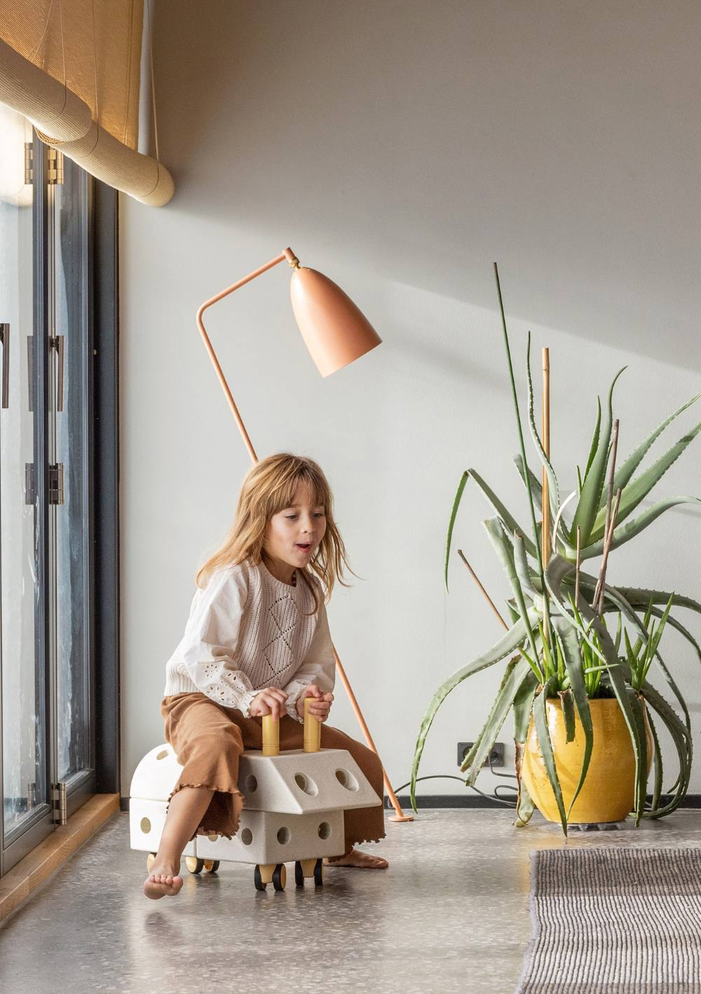 MODU Bauspielzeug 'Explorer-Set' 20-teilig Sand Grey / Honey Yellow