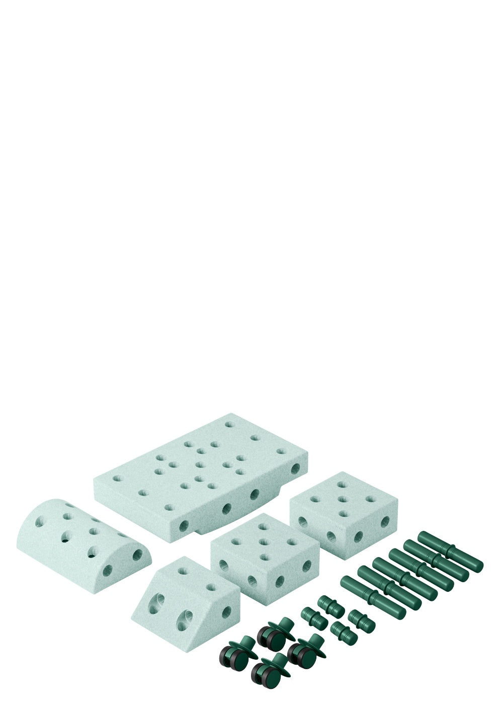 MODU Bauspielzeug 'Explorer-Set' 20-teilig Ocean Mint / Forest Green