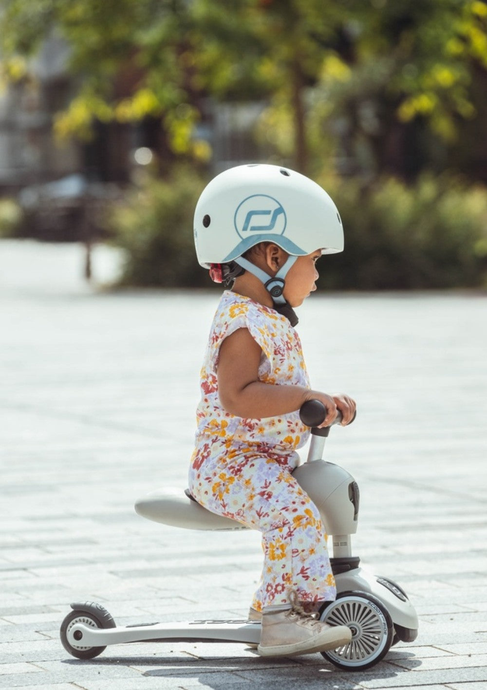 Scoot and Ride Helm Größe XXS-S ash
