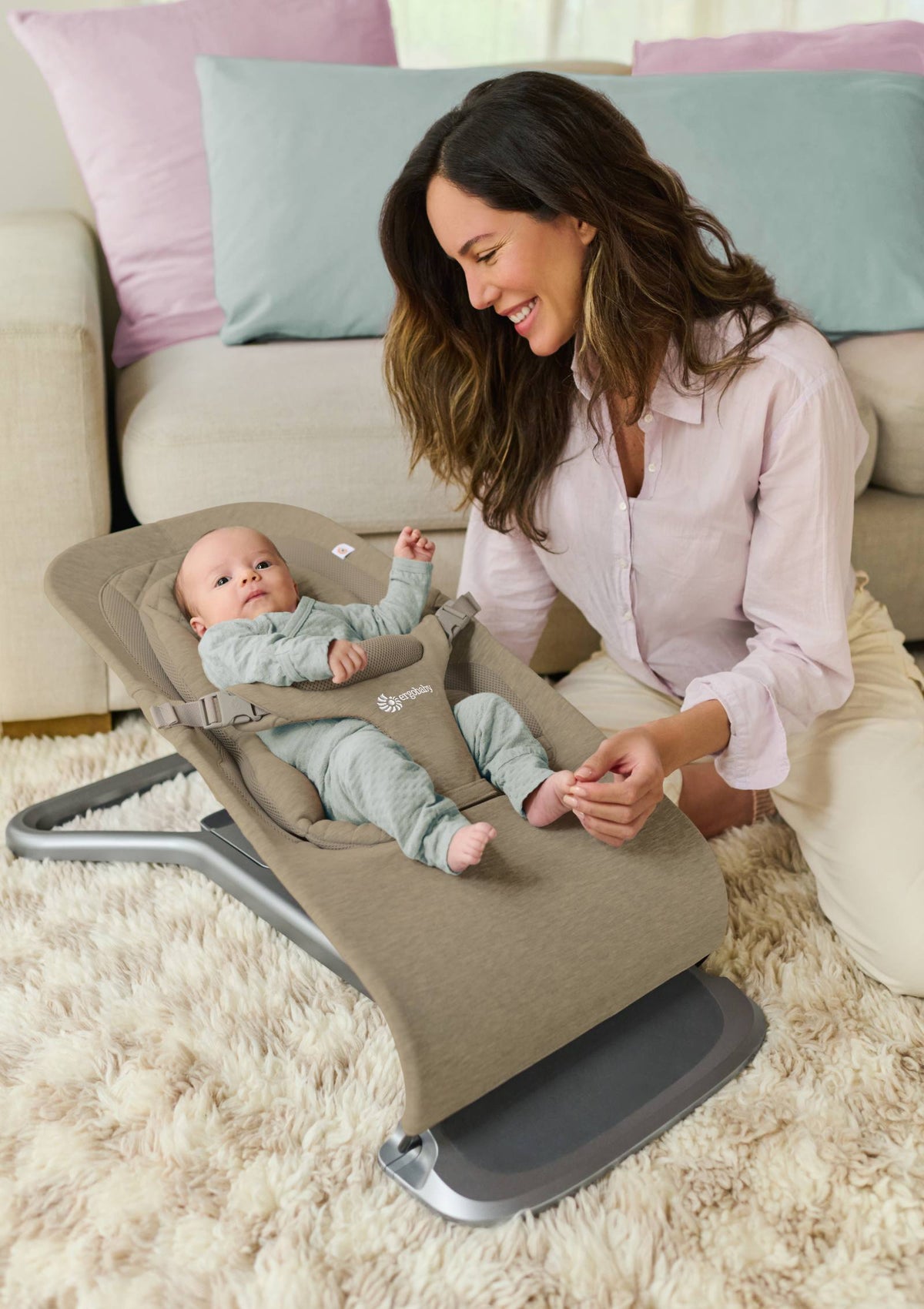 Ergobaby 3-in-1 Babywippe 'Evolve' Knit Soft Oilve