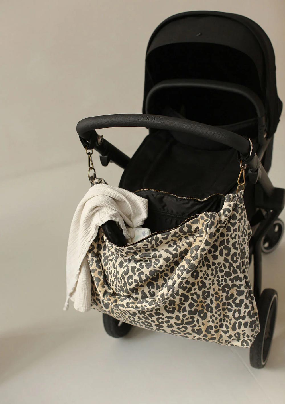 Studio Noos Wickeltasche 'Soft Cotton Diaper Bag' Leopard