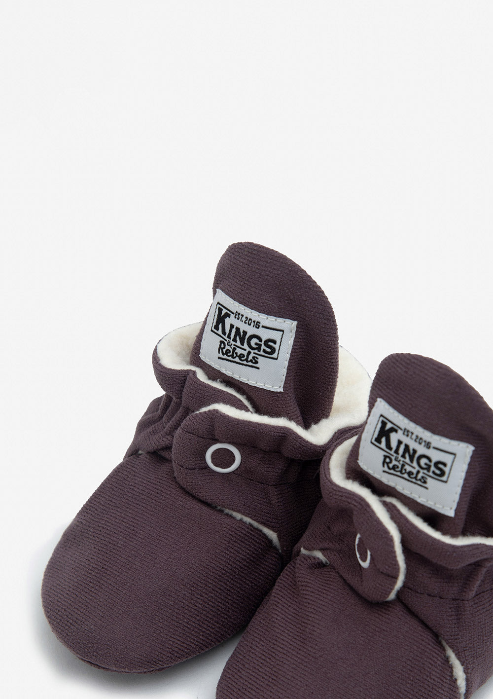Kings&Rebels Baby Booties Gamuza Plum Newborn - 9 Monate