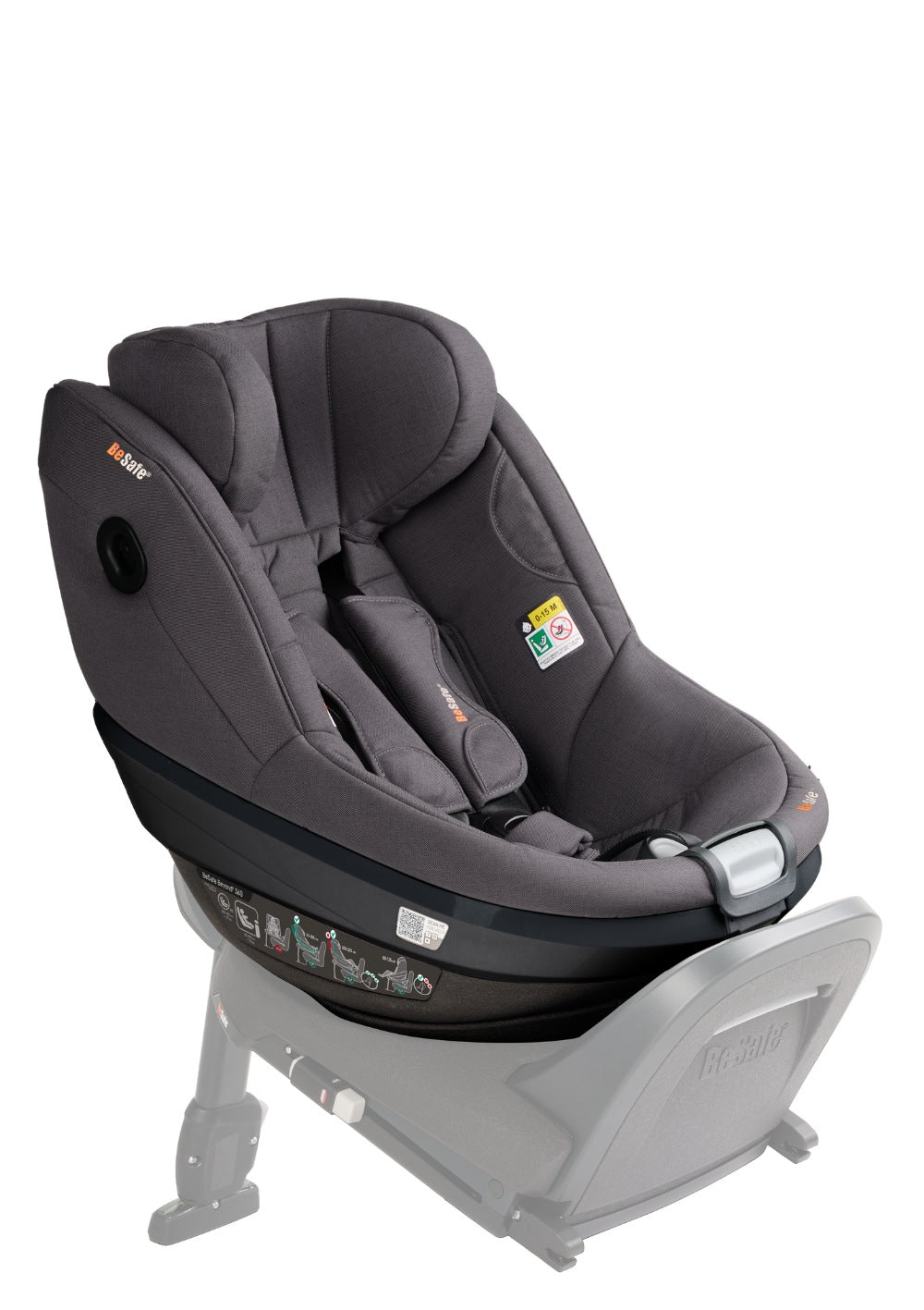 BeSafe Kindersitz 'Beyond2 360' Dark Grey Mélange