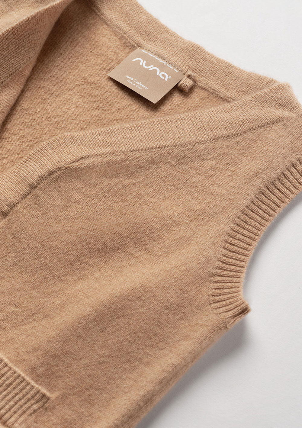 nuna Cashmere Weste tan