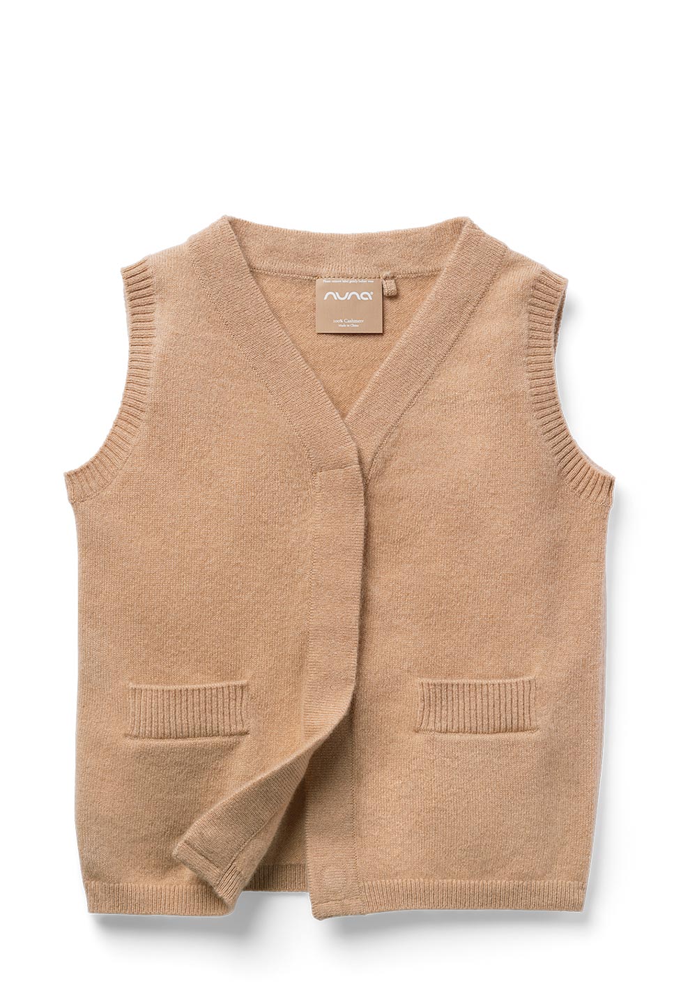 nuna Cashmere Weste tan