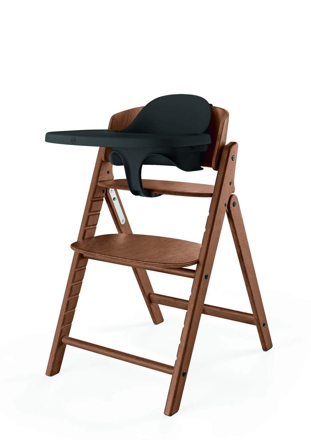Cybex Hochstuhl 'Click & Fold' All Natural Dark mit Baby-Set