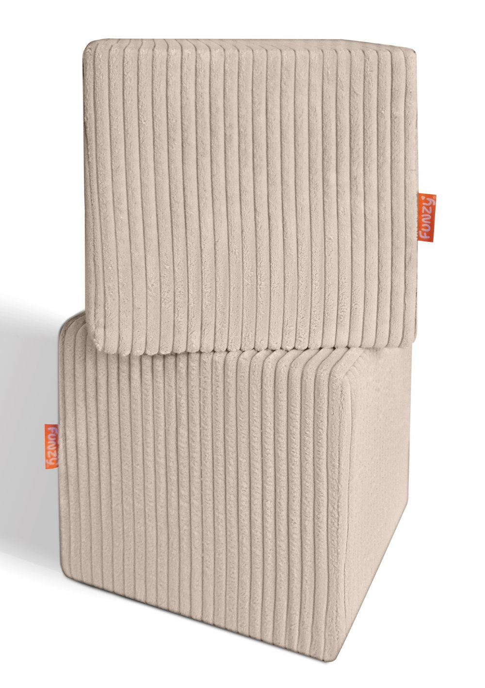 Funzy 4er-Set Spiel-Elemente 'Cubes' Cord Creme Beige