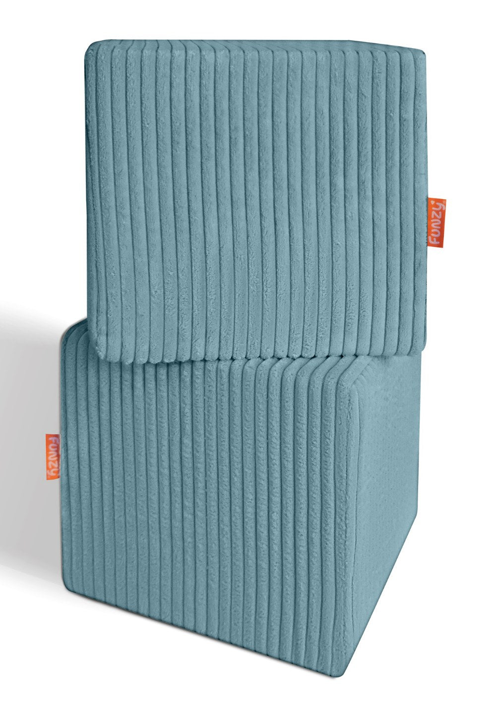 Funzy 4er-Set Spiel-Elemente 'Cubes' Cord Lagune Blau