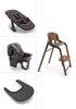 Ultimatives Hochstuhl-Set 'Giraffe' warmes Holz / Grau