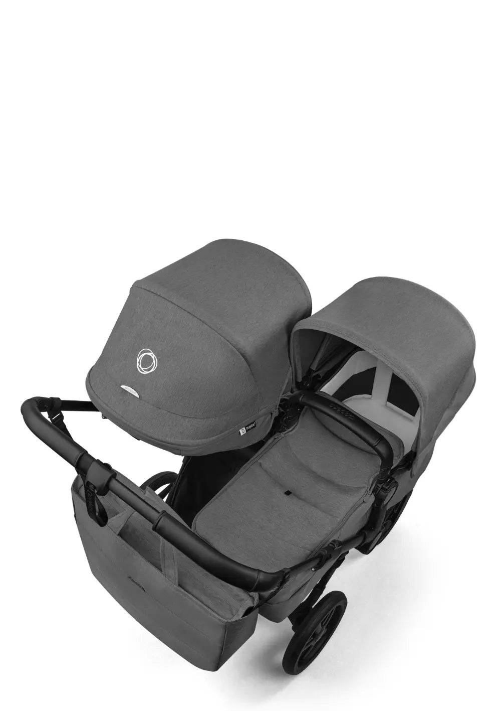 Bugaboo Geschwisterwagen 'Donkey 6 Duo' Moon Grey