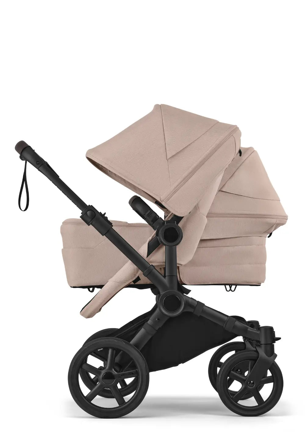 Bugaboo Geschwisterwagen 'Donkey 6 Duo' Desert Taupe Mélange