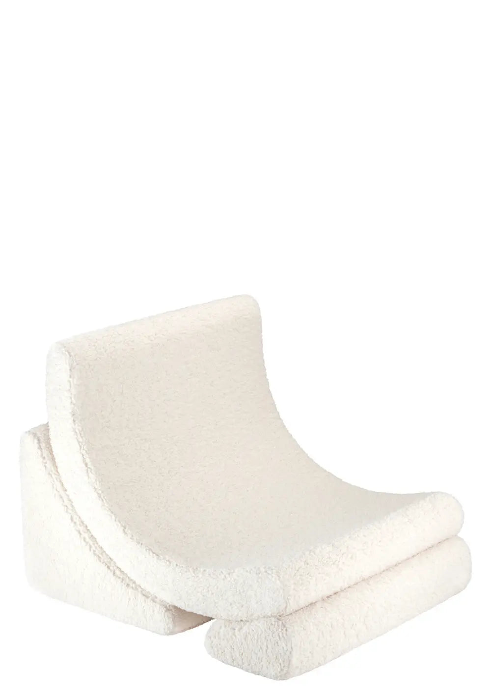 Wigiwama Kindersessel 'Moon Chair' Teddy Cream White