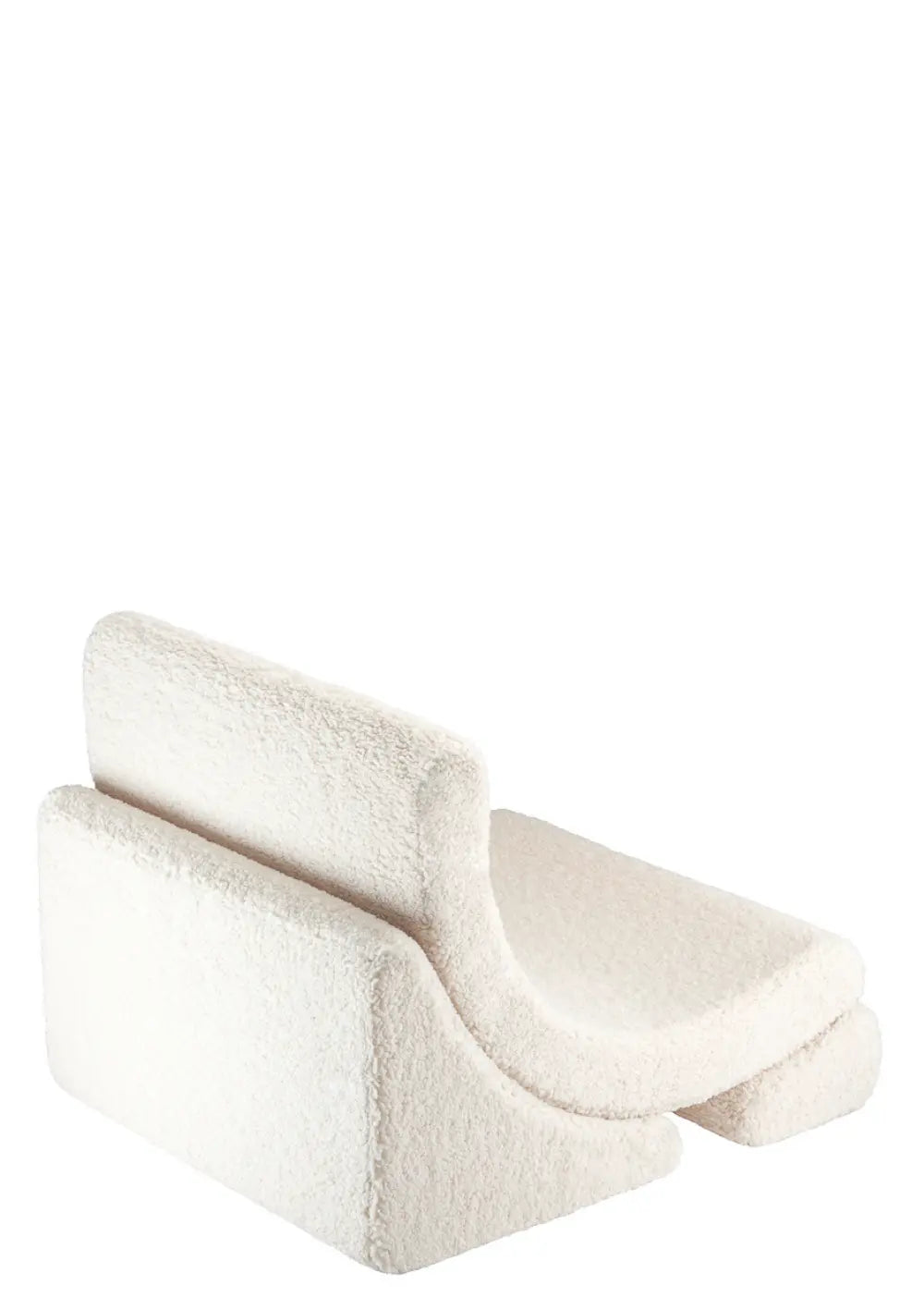 Wigiwama Kindersessel 'Moon Chair' Teddy Cream White