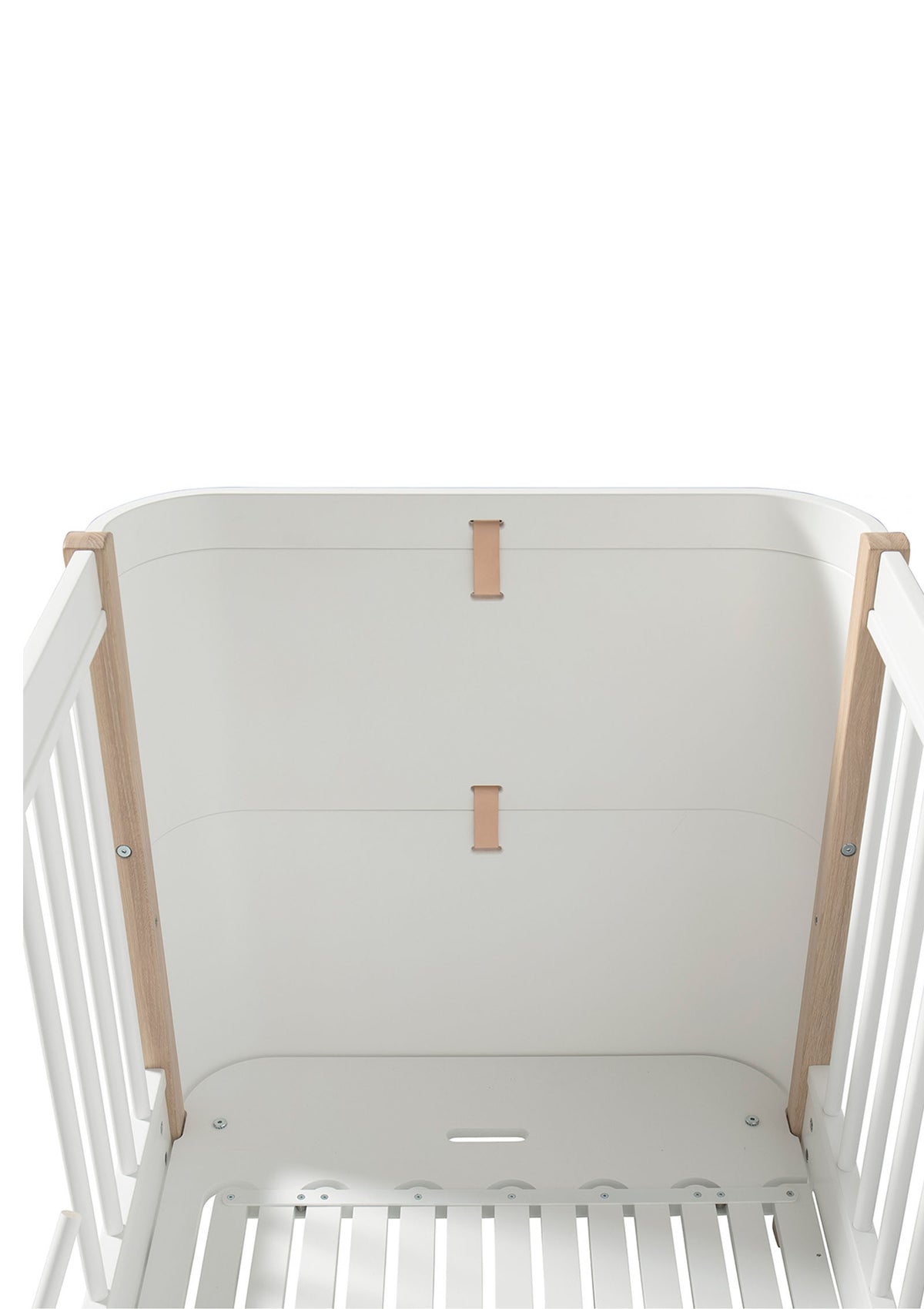 Babybett 'Wood Mini+ basic' Weiss/Eiche