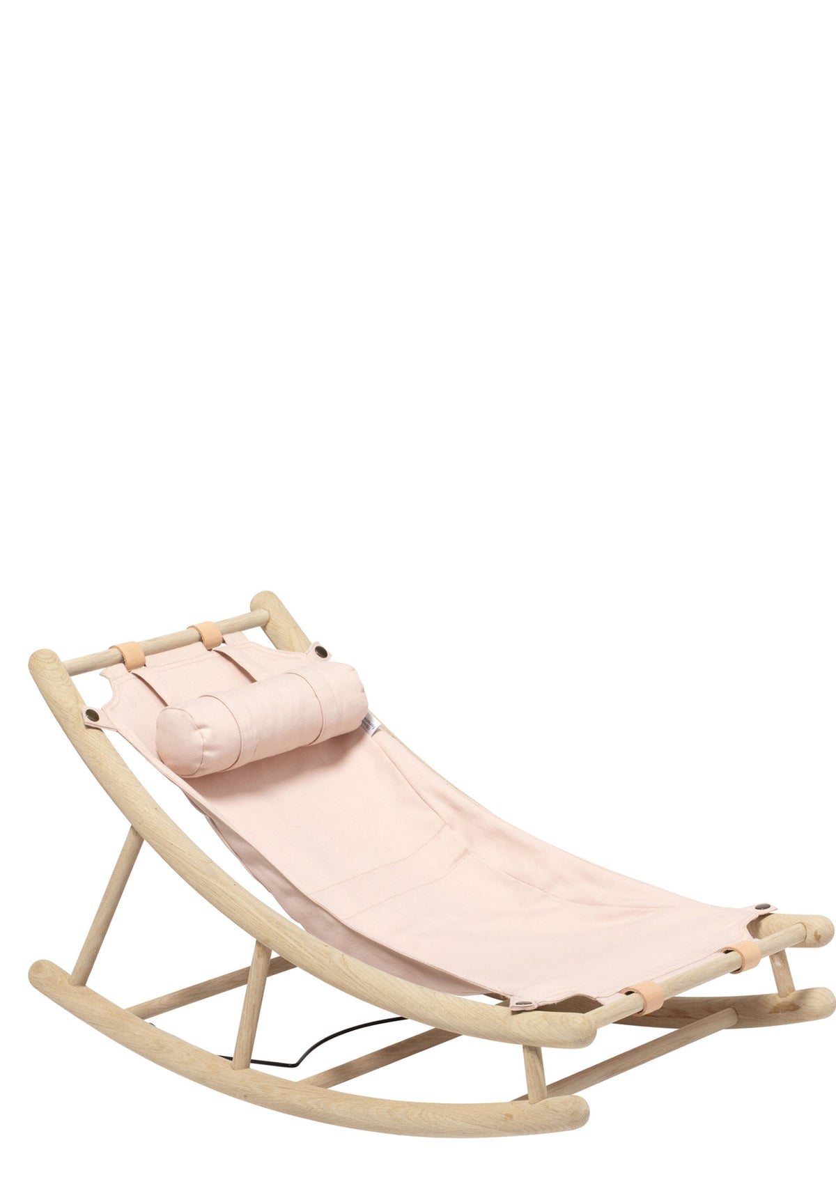 'Wood' Kleinkind-Wippe Eiche/rosa