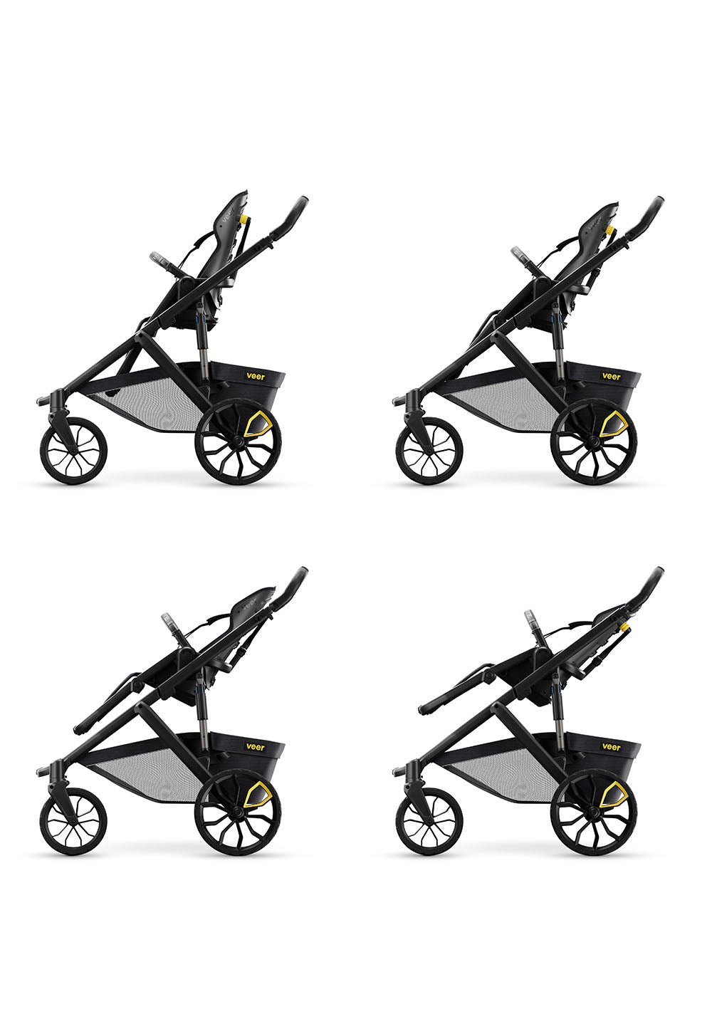veer Switchback Kinderwagen Switch&Roll dunkelgrau / schwarz